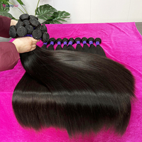 Paquetes de Cabello Humano Vietnamita Virgen Baratos, Lisos, con Cutícula Alineada, al por Mayor, con Doble Trama, para Vendedores