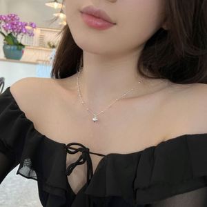 Dylam Simplicity <b>Statement</b> Design 925 Sterling Silver Rhodium Plated Beaded Chain Metal Heart Shape Pendant Jewelry <b>Necklace</b> - Product Image 3