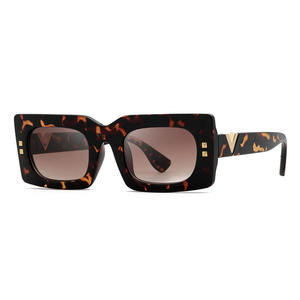 Gafas de sol rectangulares de alta moda UNOC <span class=keywords><strong>2022</strong></span> para hombres y mujeres, montura pequeña cuadrada de calidad para <span class=keywords><strong>uñas</strong></span>, montura de PC blanca/amarilla, lentes acrílicas - Product Image 6
