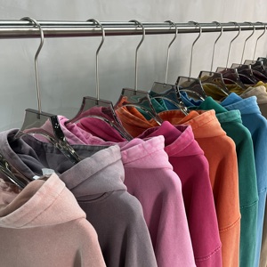 Sudadera con Capucha Estilo Vintage Morandi 2026, Color Batik, para Hombre y Mujer, Lavada y Desgastada, Estilo Urbano, Venta al Por Mayor - Product Image 1