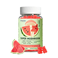 Gomitas Veganas Orgánicas con Hongos, Marca USA OEM, Melena de León, Reishi, Chaga, Cordyceps, Certificadas GMP, Sin OMG, Mezcla Natural de Espectro Completo