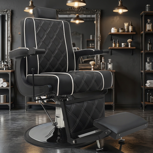 Fauteuil de Barbier Inclinable en Acier Inoxydable Durable, Réglable en Hauteur, Idéal pour Salons, Hôtels, Salons de Coiffure, Écoles – Vente Directe Usine - Product Image 3