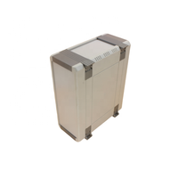 Boîtier électronique en plastique ABS personnalisé IP54 avec couvercle en plaque d'aluminium pour boîte de jonction de contrôle d'instruments industriels