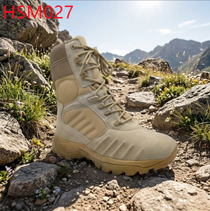 LXG, Stivali Tattici da Combattimento in Materiale Resistente per Escursionismo in Montagna, Colore Sabbia/Nero, Stabilizzazione del Tallone per Marcia Rapida, Modello HSM027 - Product Image 3