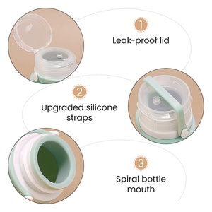 Portable 90/60ml Silicone Squeeze Bottles Leakproof Empty Reusable <b>Small</b> 1oz Travel Size Bottle Silicone Lotion Dispenser Bottle - Product Image 3