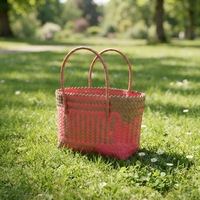 Nouveau panier cadeau en bois tissé à la main de style chinois avec poignée pour le Nouvel An chinois, les mariages, les festivals, la Saint-Valentin