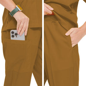 개인 로고 V 넥 병원 유니폼 조거 228 색 간호 스크럽 세트 남녀공용 속건 통기성 의료 의상 - Product Image 5