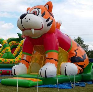 Castillo Inflable de Tigre de 16 pies por 12 pies, Diseño Personalizado, Casa de Brincos con Temática Animal, Diseño Inflable <span class=keywords><strong>para</strong></span> Saltar y Rebotar - Product Image 1