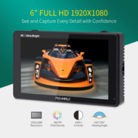 Moniteur de terrain FEELWORLD LUT6S pour appareil photo reflex numérique, 6 pouces, 2600 nits, HDR, écran tactile avec vecteurscope, histogramme, vente en gros directe d'usine OEM