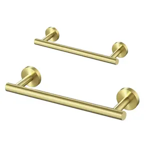 24Inch Gold Color Bathroom Accessory SS304 Stainless Steel Towel Bars
