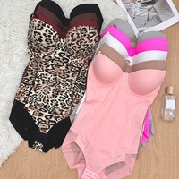 Body gainant amincissant en nylon pour femme, lingerie sculptante, contrôle du ventre, serre-taille, fin, boutonné, antibactérien