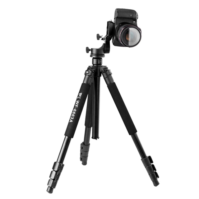 Professional Tripod Weifeng WF6663A 6663A Professional Flexible Portable Camera Tripod With Head for Digital Camera