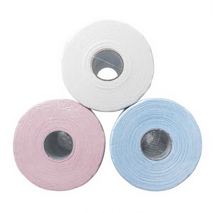 Rouleau de chiffons de nettoyage industriels non tissés écologiques pour meubles, 30x30cm, 320 feuilles, blancs, lingettes pour salle blanche, Krclean Direct - Product Image 1