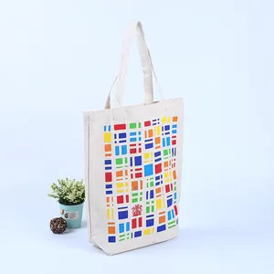 High Quality Customized Promotional Recycle Cotton Canvas Shopping Bag Tote Bag