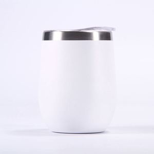 Mug à café isotherme personnalisé en acier inoxydable écologique à double paroi, sans pied, avec couvercle, capacité 350 ml, verres à boire en métal - Product Image 2