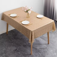 Nappe de mariage personnalisée en damassé à sequins dorés, ronde ou rectangulaire, 36, 60, 72, 90, 108, 120, 132 pouces