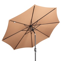 Parasol de plage arc-en-ciel Sumcer personnalisable, portable, à rayures colorées, pour pique-nique en extérieur, avec plateau de table intégré