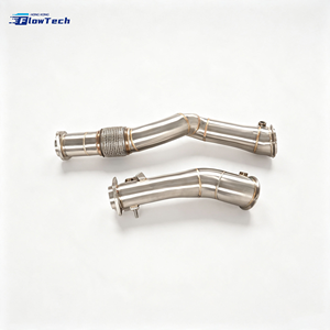 Tubo de Escape de Acero Inoxidable para BMW G80 G82 G87 M3 M4 M2 S58 3.0L Twin Turbo, Mejora de Rendimiento para Carreras, Acabado Cepillado - Product Image 3