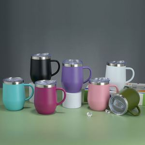 Vaso de Viaje Personalizado de Acero Inoxidable de 12 oz con Impresión UV y Grabado Láser para Vino, Cerveza, Leche, Champán, Café, con Asa - Product Image 2