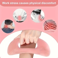 Planche de massage facial naturelle en acupression, anti-âge, raffermissante pour la peau, ensemble de grattoirs Gua Sha en résine, portable