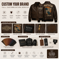 Jaket Klasik Fit Reguler dengan Bordir Kustom, Cetak, Kulit PU Imitasi, Ritsleting Logam, dan Kantong Utilitas.