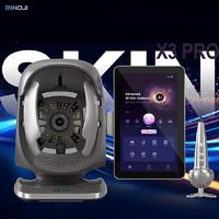 Analyseur de peau intelligent 3D X3, machine d'analyse de la peau numérique portable professionnelle, scanner de peau du visage