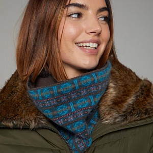 FEMME 80% LAINE/20% NYLON <span class=keywords><strong>JACQUARD</strong></span> <span class=keywords><strong>SNOOD</strong></span> AVEC DOUBLURE - Product Image 1