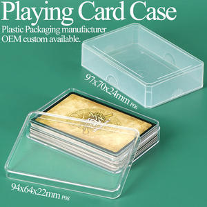 Cajas de Plástico Acrílico SUNSHING para Cartas de Juego, Caja de Almacenamiento de PP OEM ODM, Organizador de Tarjetas para Tarjetas Bancarias, Tarjetas de Visita, Tarjetas de Juego - Product Image 1