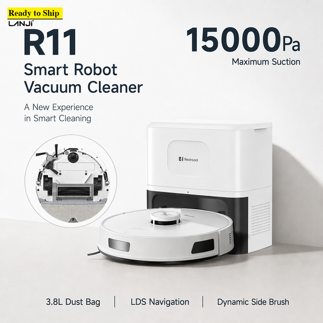R11 LiDAR Navigation 15000Pa Suction Wet and Dry Vacuum Mop Robot Aspirador Staubsauger Handheld Bagless Cordless Vacuum Cleaner