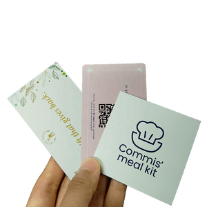 Biglietto d'invito personalizzato in carta patinata colorata, pieghevole, scrivibile, per auguri e saloni di bellezza - Product Image 2