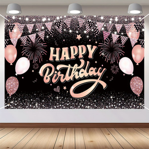 <span class=keywords><strong>Joyeux</strong></span> <span class=keywords><strong>anniversaire</strong></span> toile de fond bannière signe affiche grand tissu paillettes ballon signe <span class=keywords><strong>anniversaire</strong></span> Photo toile de fond pour la fête d'<span class=keywords><strong>anniversaire</strong></span> décor - Product Image 1