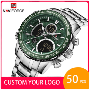 Relojes de Pulsera <span class=keywords><strong>Naviforce</strong></span> 9182 <span class=keywords><strong>NF9182</strong></span> con Logotipo Personalizado OEM, Relojes de Pulsera de Cuarzo Digitales de Lujo a Prueba de Agua para Hombre - Product Image 1