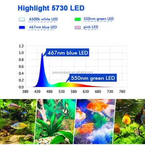 Full Spectrum LED Aquarium Light 47-55inch Classic Fish Tank Light Aquarium Plant Light For Freshwater With Fish Tank Stand