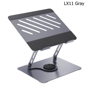 Soporte Ergonómico para Portátil <span class=keywords><strong>de</strong></span> Acero Laminado en Frío 360° Directo <span class=keywords><strong>de</strong></span> Fábrica °   Giratorio 180° °   Soporte <span class=keywords><strong>de</strong></span> Altura Ajustable con Inclinación, 36-168 mm, Gris, para Oficina en Casa - Product Image 1