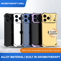 Nueva Funda Protectora para Teléfono Móvil con Parachoques de Aleación de Aluminio a Prueba de Golpes, Sin Bordes, para 17 16 15 Pro Max