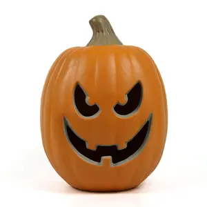 12inch Garden Decoration Battery Operated Halloween Lighted Up Ghost face Pumpkins