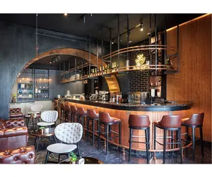 2022 फैंसी पब बार काउंटर डिजाइन रेस्तरां Furnitures निर्माता बिस्ट्रो बार काउंटरों रात क्लब बार