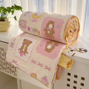 <strong>Princess</strong> Style A-Class Summer Cool <strong>Double</strong> Animal Quilt Knitted Cartoon <strong>Bedding</strong> for Home Hospital Use for Hotel - Product Image 3