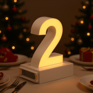 <b>LED</b> Light <b>Number</b> 2 3000K Decorative Lighting Magnetic Battery Operated Plastic Tabletop Display - Product Image 2