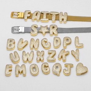 Joyería Jinyuan, Nueva Correa de Pulsera con Letras Inglesas (26 Letras) Chapada en Oro con Circonitas, <span class=keywords><strong>Accesorios</strong></span> para DIY - Product Image 2
