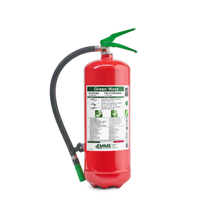 Extintor de Polvo Químico Seco Green Wave de Alta Calidad, 6 Litros, Fabricado en Aluminio en Italia, Modelo 22066-700 EN 3/EN 1866 - Product Image 1