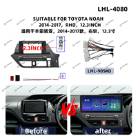 Cadre de tableau de bord pour autoradio Android, vente en gros d'usine, pour Toyota Noah 2014-2017