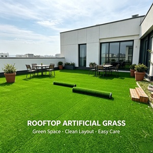 <span class=keywords><strong>Gazon</strong></span> <span class=keywords><strong>synthétique</strong></span> <span class=keywords><strong>en</strong></span> rouleau pour <span class=keywords><strong>terrasse</strong></span> ou jardin, hauteur de poils 10 mm, tapis vert, pelouse artificielle pour jardins, balcons, bâtiments - Product Image 2