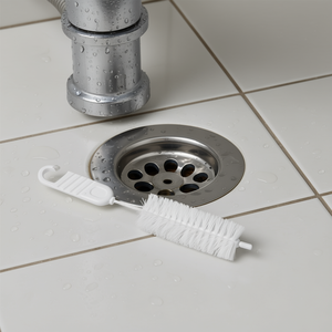 Sorex Overflow <b>Brush</b> 18x9x2.5cm White Cleaning Tool For Drain Maintenance - Product Image 3