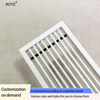 Grille de ventilation en ABS, blanche, prix d'usine, taille personnalisable, réglable, carrée, retour d'air, design industriel