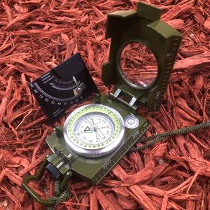 Boussole de visée Lensatic avec <span class=keywords><strong>clinomètre</strong></span> lumineux pour la randonnée, la survie, le camping, la navigation, la chasse, les activités géologiques - Product Image 1