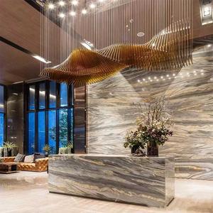 Custom Hanging Banquet Hall Lighting Villa Retest Building <b>Living</b> <b>Room</b> Large <b>Chandeliers</b> Pendant Lights for Project Hotel Lobby - Product Image 4