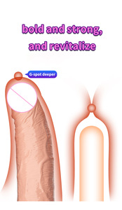 Neue Dildo-Kondome zur Verlängerung aus TPE-Silikon mit Saugnapf, Tragbarer Masturbator, Analplug, Leicht zu Reinigen, Sexspielzeug für Erwachsene - Product Image 4