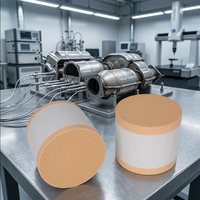 Filter Partikel Bensin DPF Cordierite Efisiensi Tinggi dengan Substrat Keramik Sarang Lebah untuk Sistem Knalpot Truk China VI