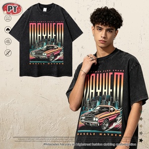 Wholesale Manufacturer Digital Print <b>Tshirt</b> Heavy Weight Cotton Homme Tee Street Style Loose Fit DTG Print Unisex - Product Image 4